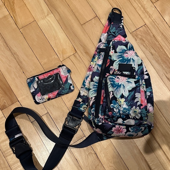 Vera Bradley Handbags - Vera Bradley reactive watermelon floral sling backpack at wallet